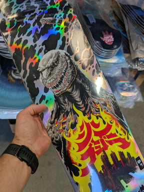 Santa Cruz x Godzilla Shin Knox Firepit Deck, 8.50"