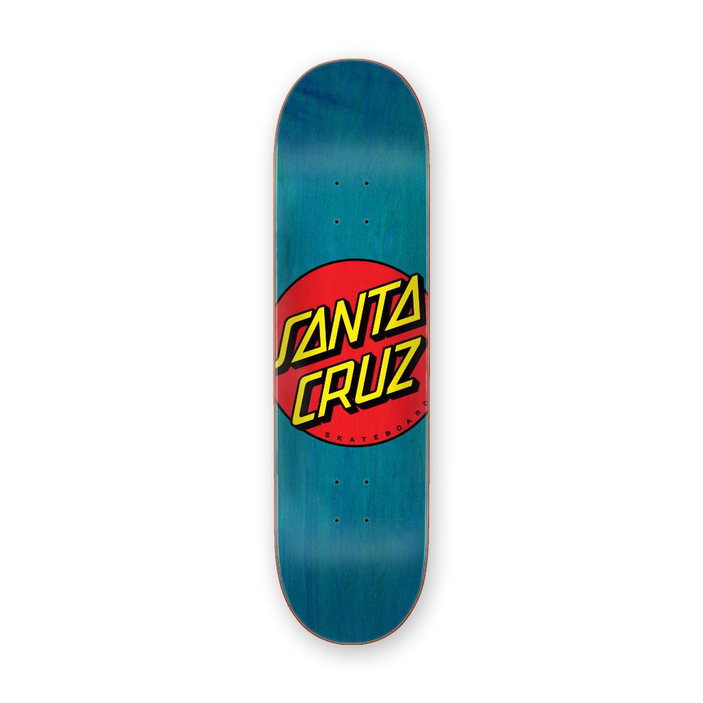 Santa Cruz Classic Dot Deck, Blue, 8.5"