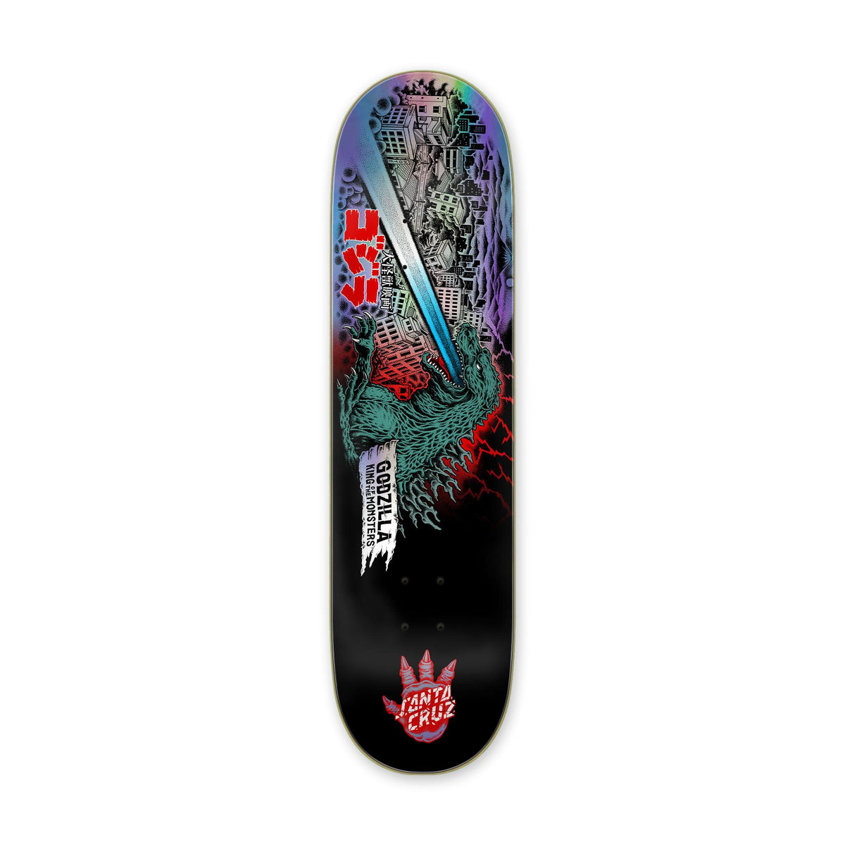 Santa Cruz x Godzilla O'Brien Reaper Deck, 8.25"