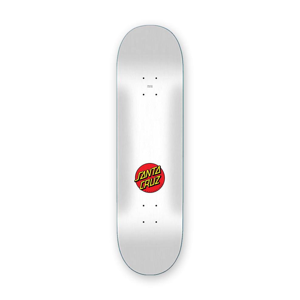 Santa Cruz Screaming Hand Deck, White, 8.25"