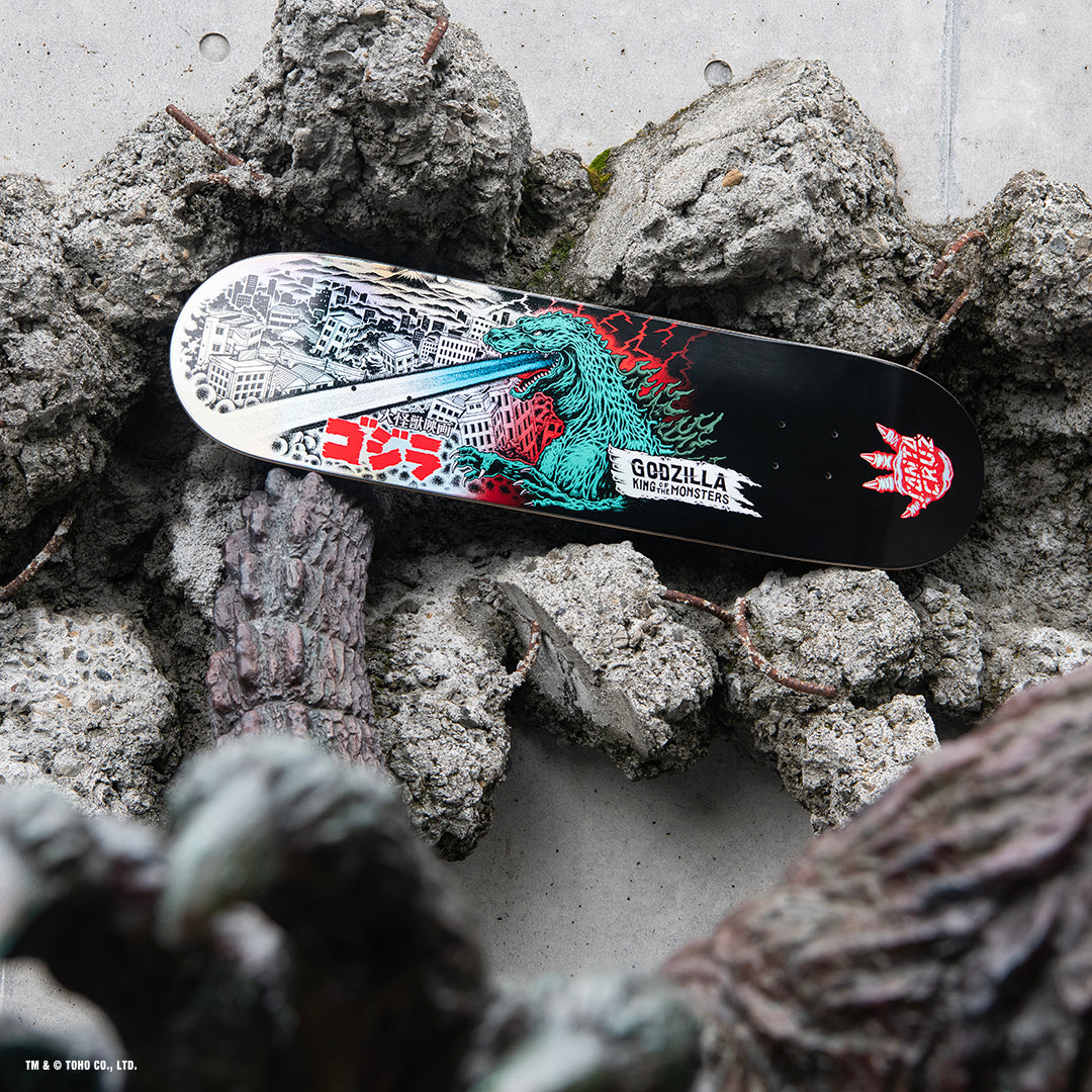 Santa Cruz x Godzilla O'Brien Reaper Deck, 8.25"