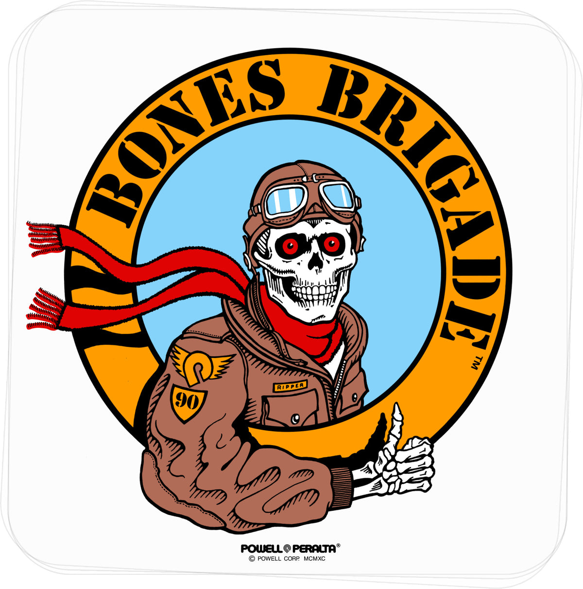 Powell Peralta Bones Brigade Ripper Pilot Sticker