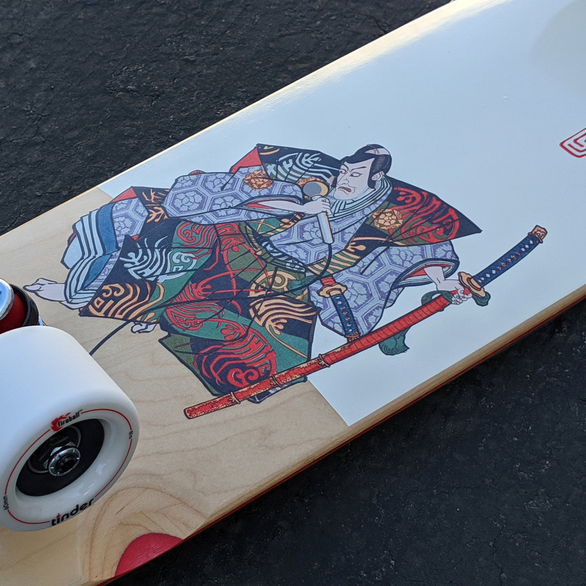 Landyachtz x Fireball x Paris Dinghy Series Skateboard, Karaoke Samurai Complete