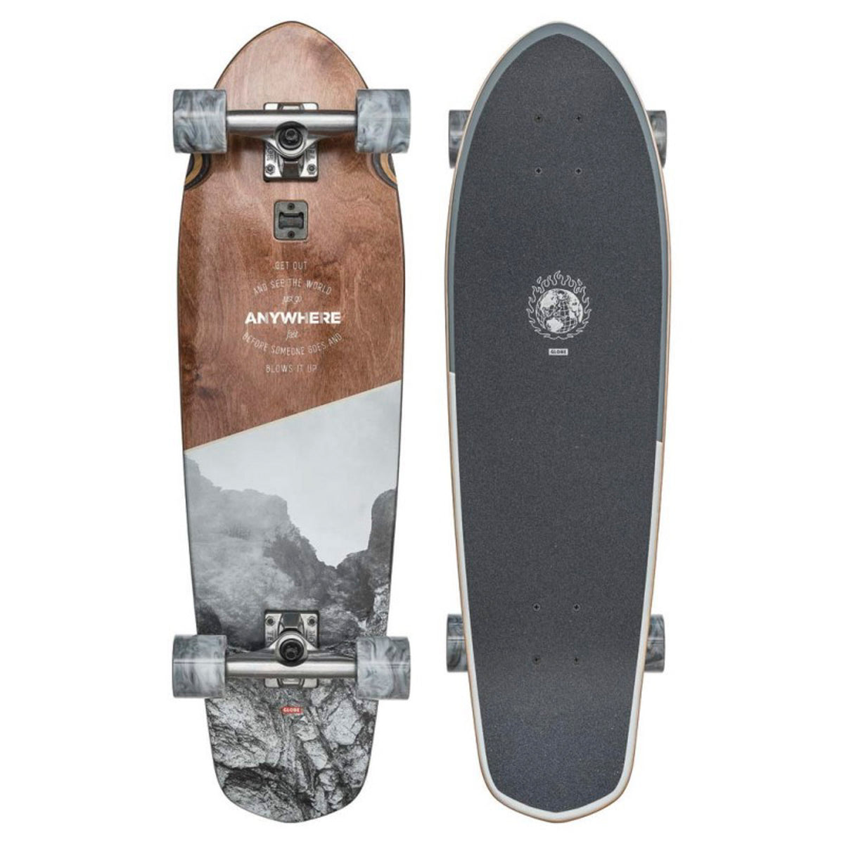 Globe Big Blazer Series Longboard Skateboard, Complete