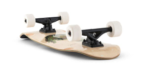 Landyachtz Tugboat Series Longboard Skateboard, Meowijuana Complete