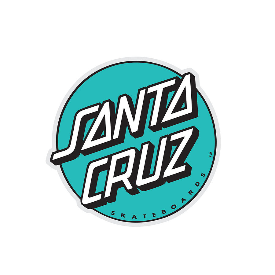  Santa Cruz Classic Logo Skateboard Sticker - large skate board  skating skateboarding : Sports & Outdoors