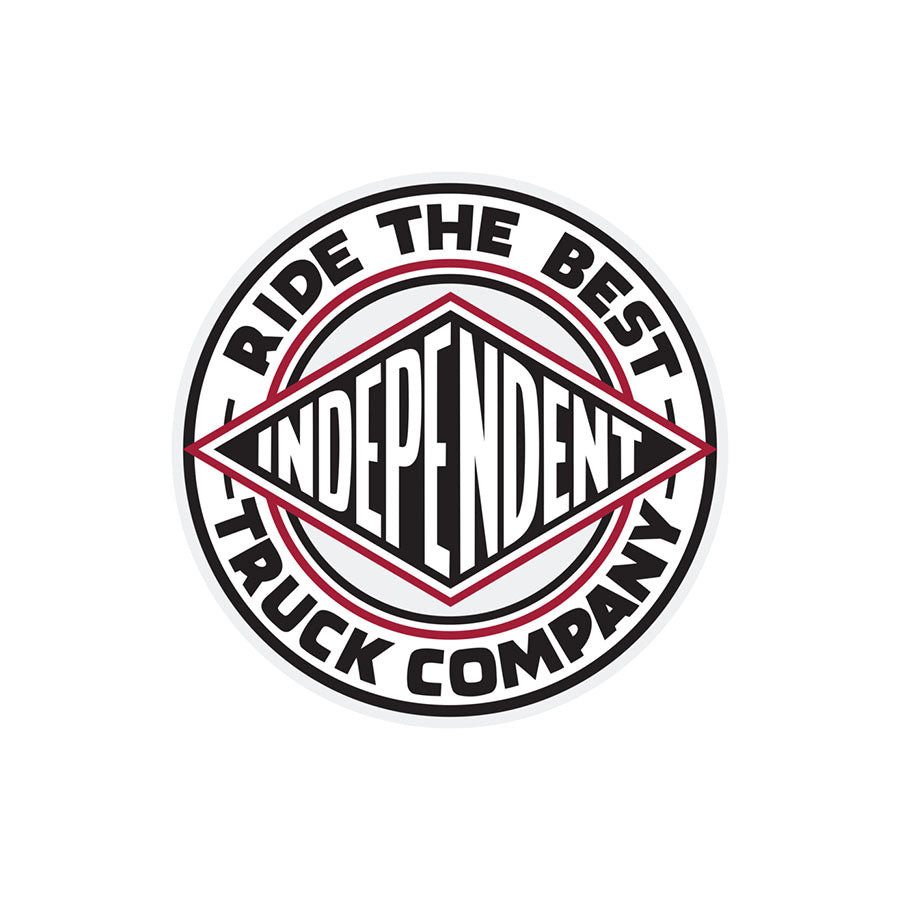Independent "Ride The Best" Circle Sticker, 6"