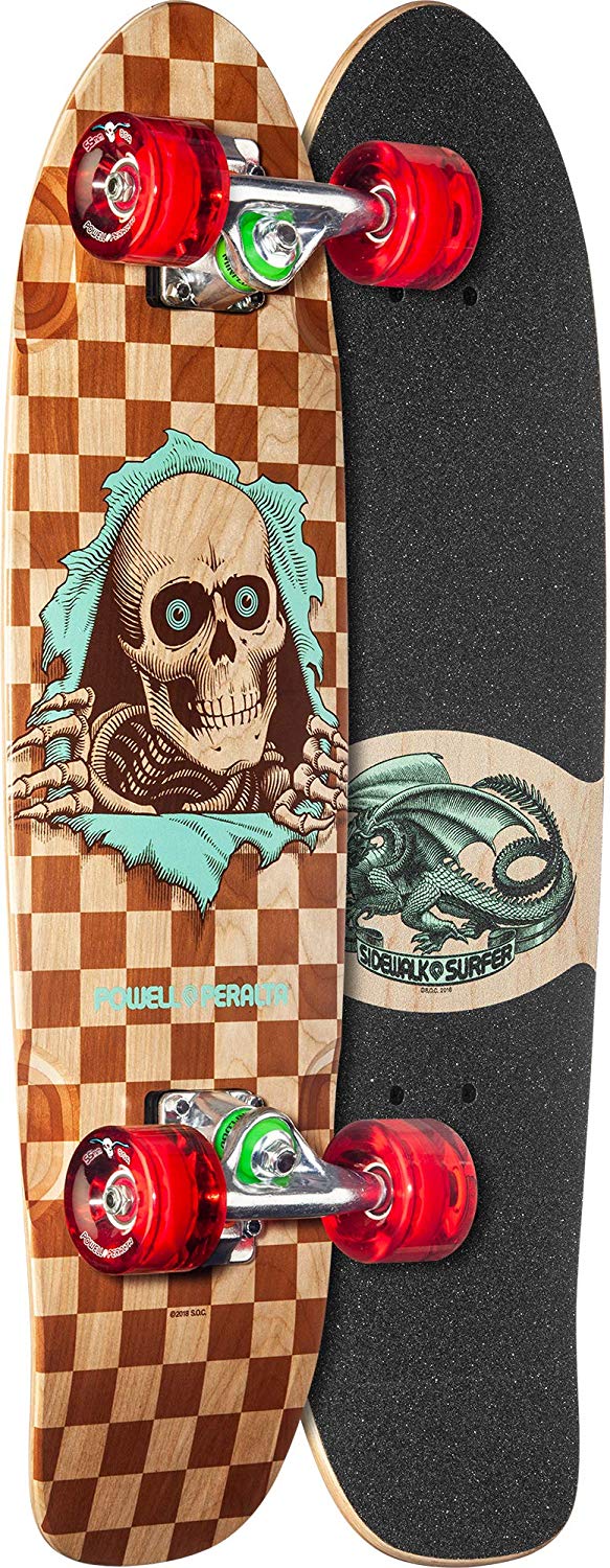 Powell-Peralta Sidewalk Surfer Complete Skateboard, Checker Ripper