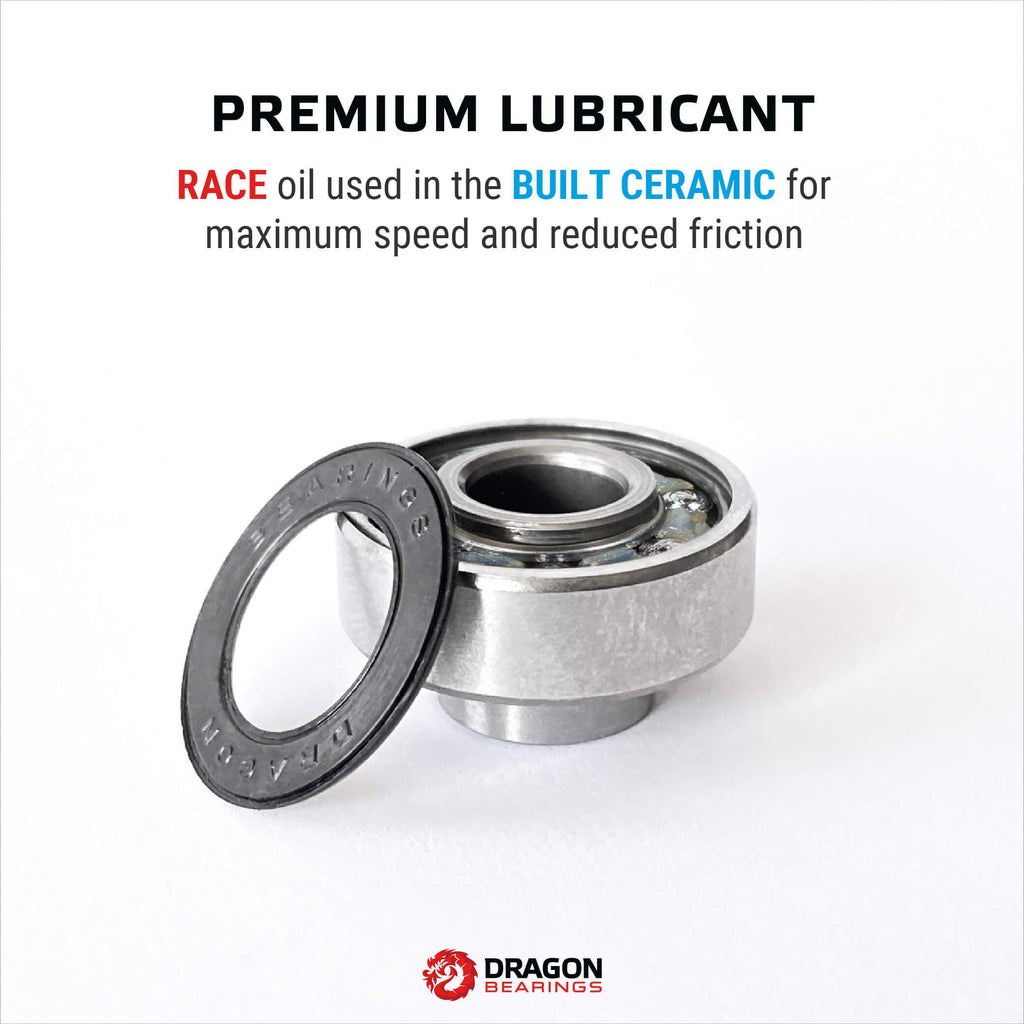 Dragon BUILT Ceramic Bearings 8 Pack [Open Box]