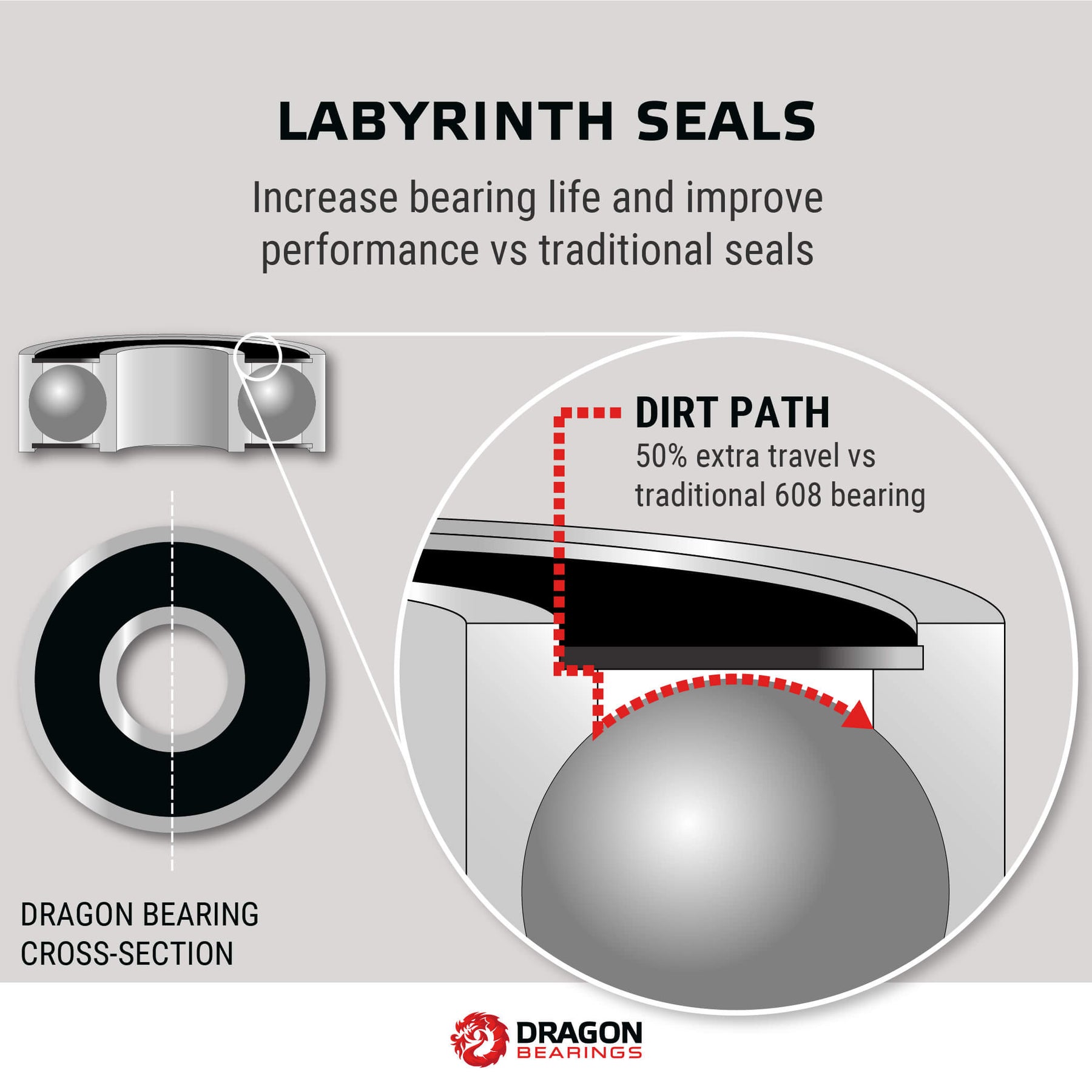 Dragon Bearings for Longboards and Skateboards