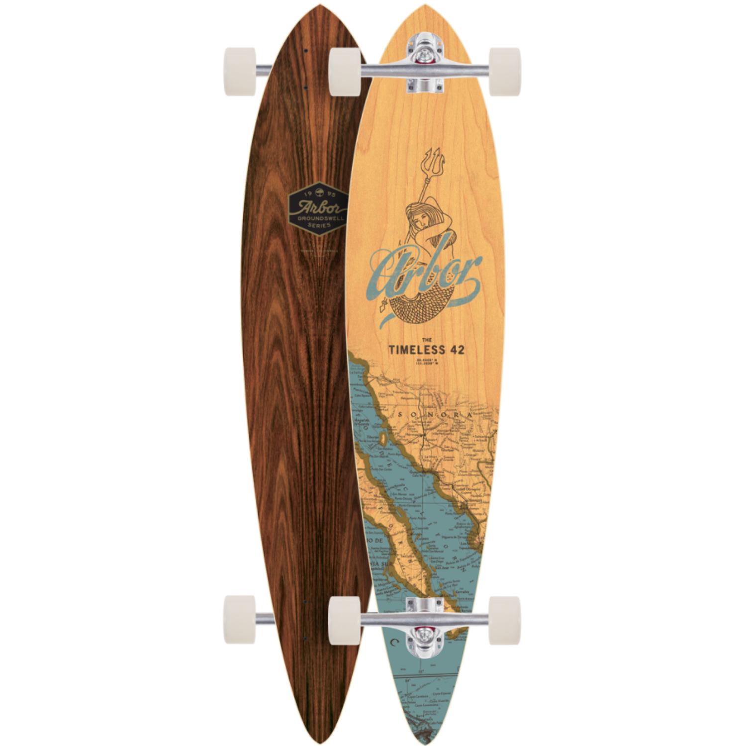 ARBOR Longboard complète PERFORMANCE BAMBOO FISH White