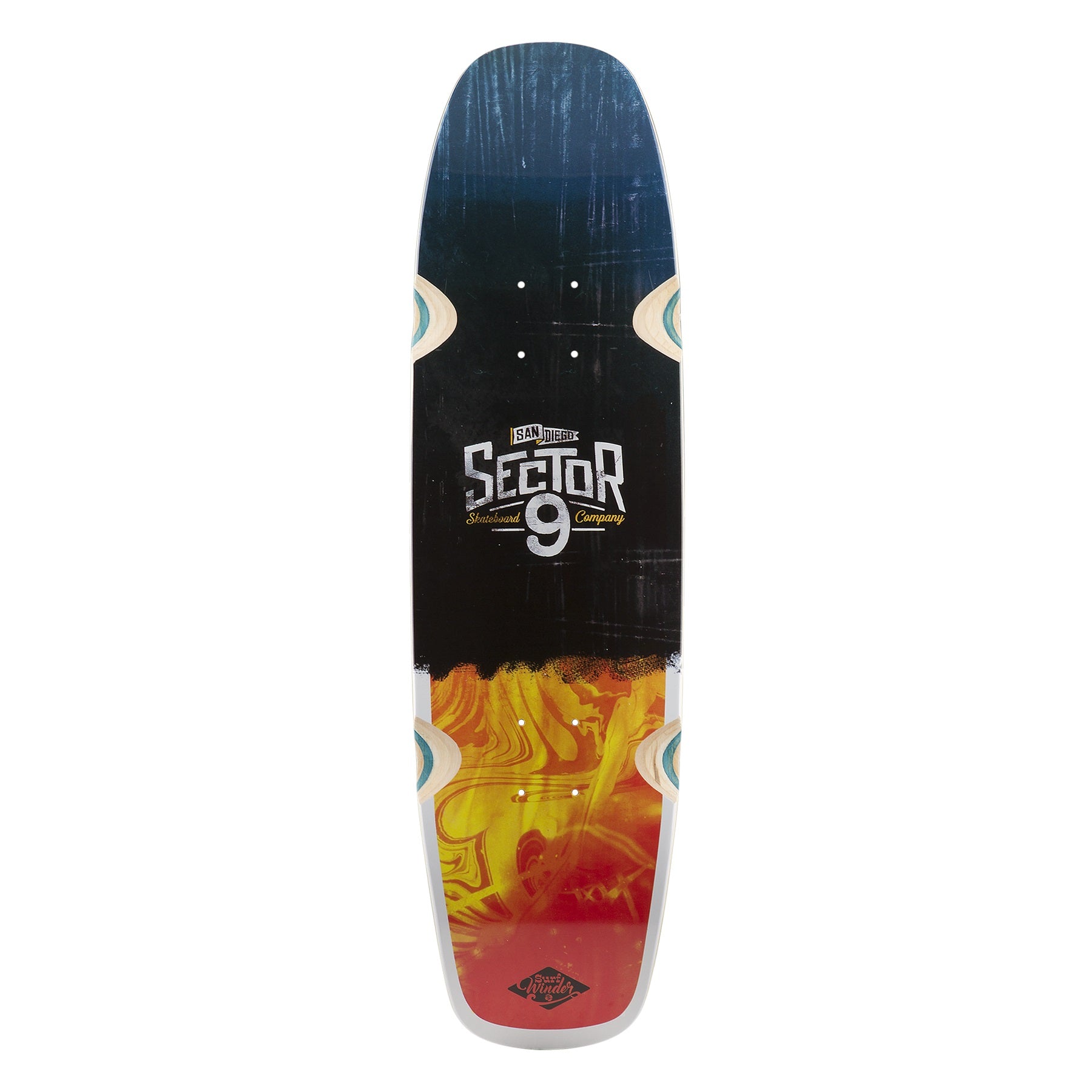 Sector 9 Barra Soap Skateboard, Red, Deck Only