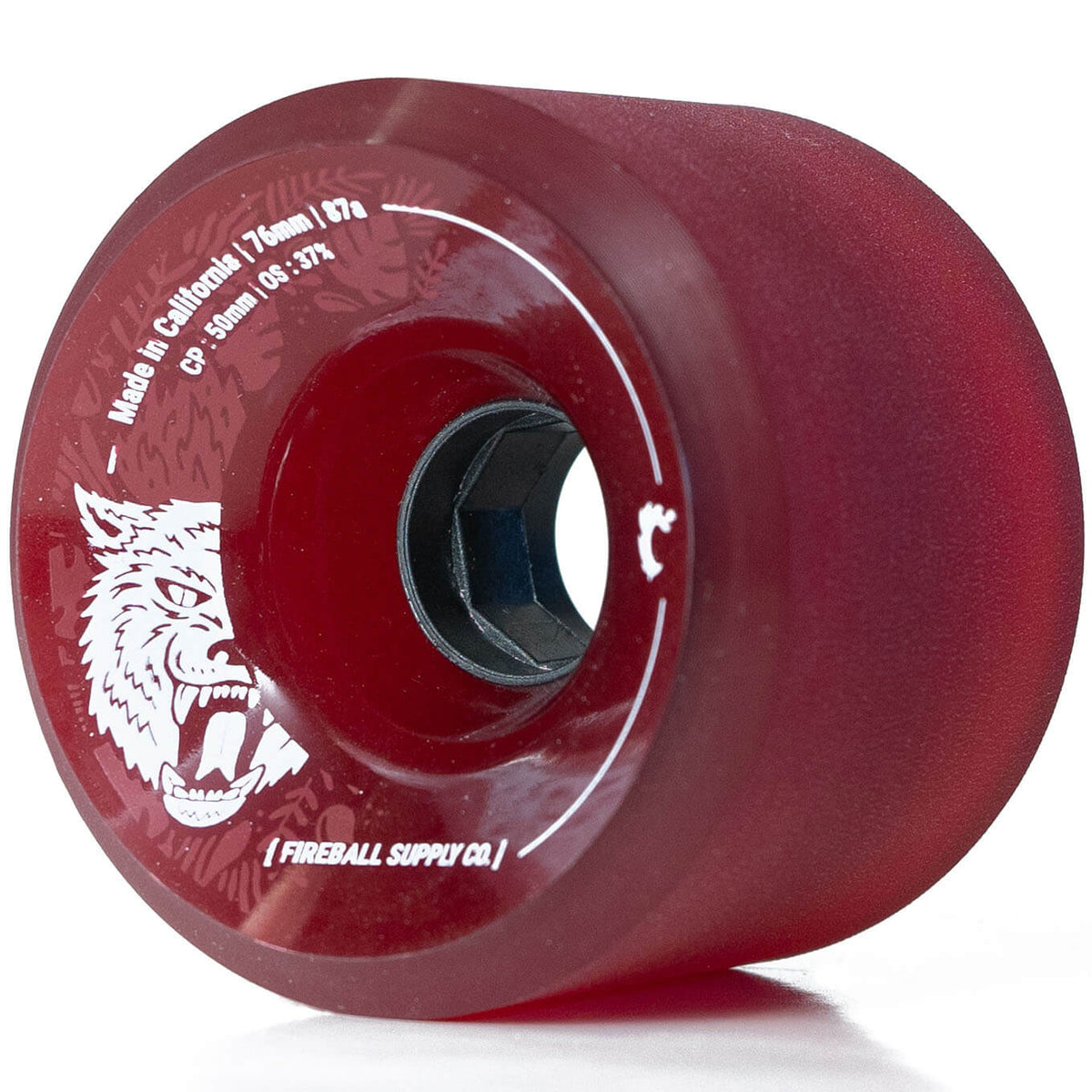 Fireball BEAST Longboard Wheels, 76mm, Red