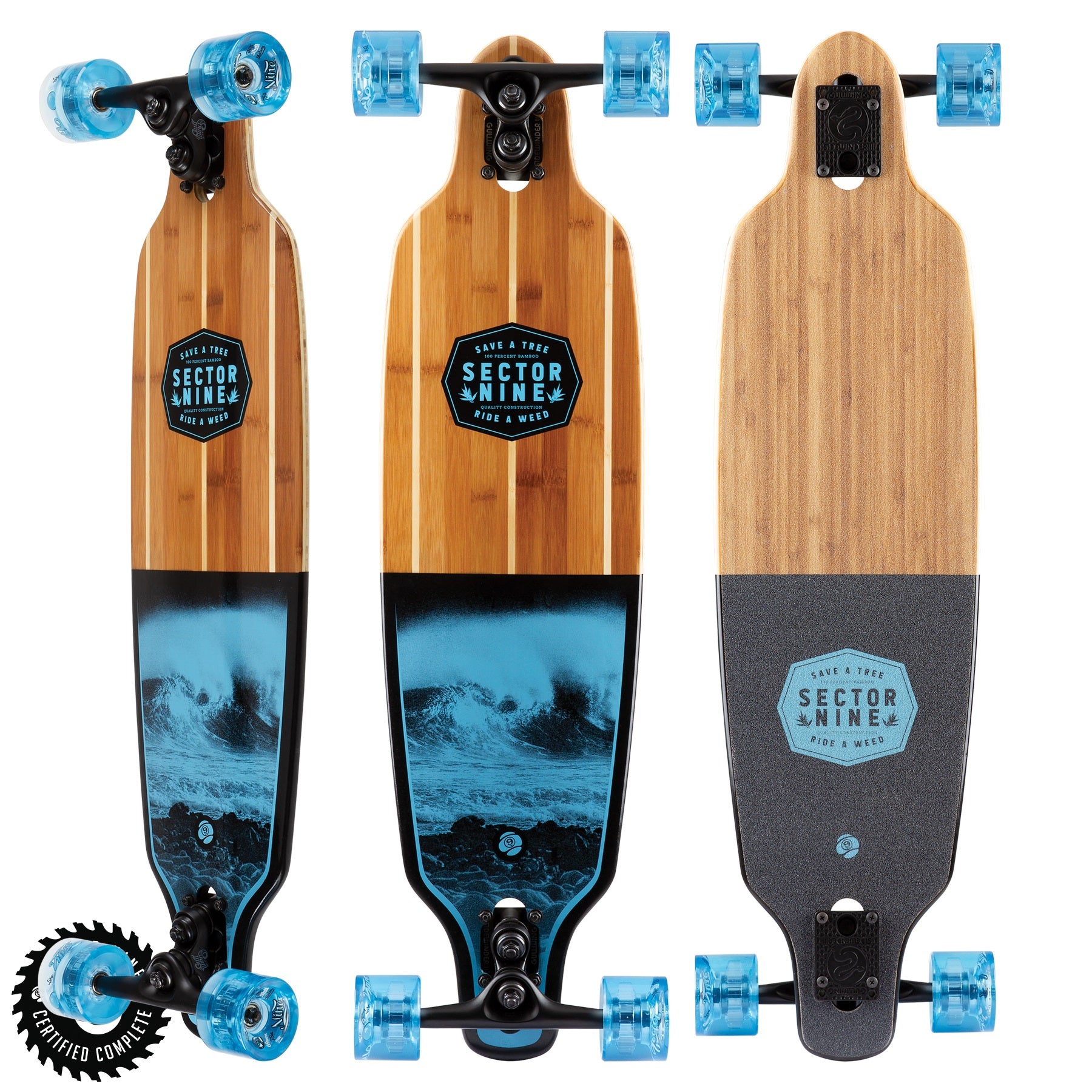 Sector 9 Bico Shoots Longboard Cruiser Complete w/ Sidewinders