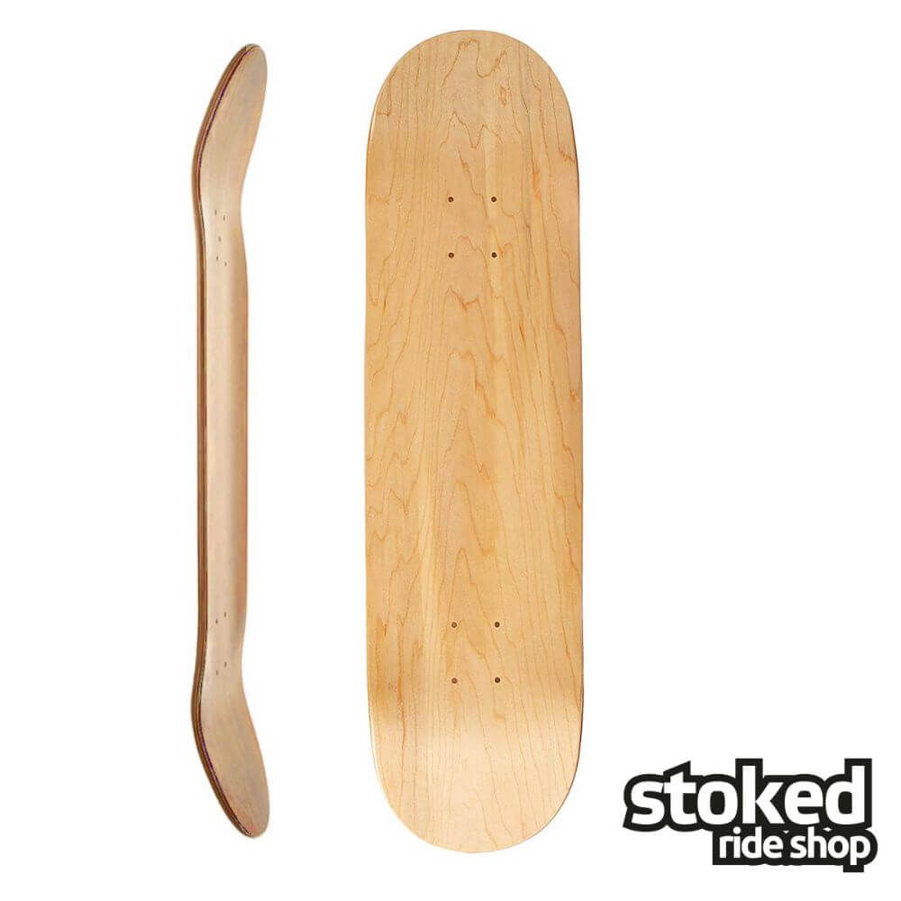 Stoked Ride Shop Blank Skateboard Deck, Blemished