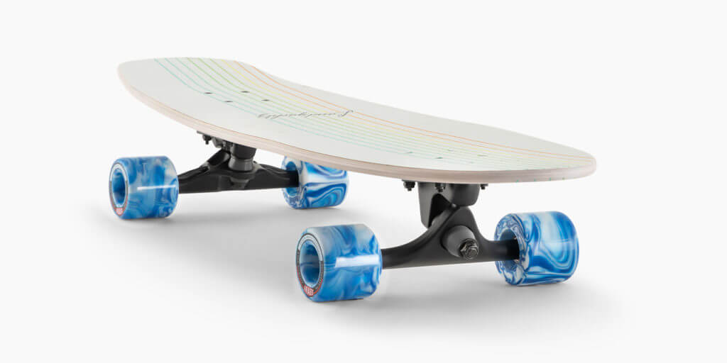 Landyachtz Surf Skate Series Skateboard, Butter White Oak Complete
