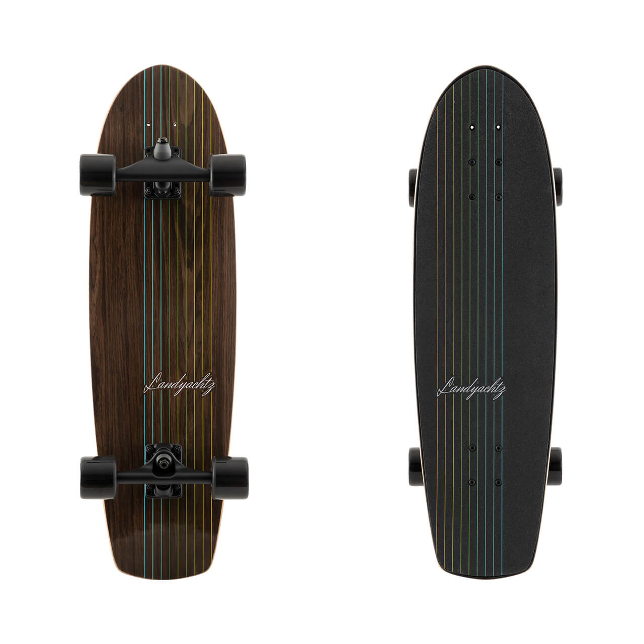 Landyachtz Surf Skate Series Skateboard, Butter Walnut Complete