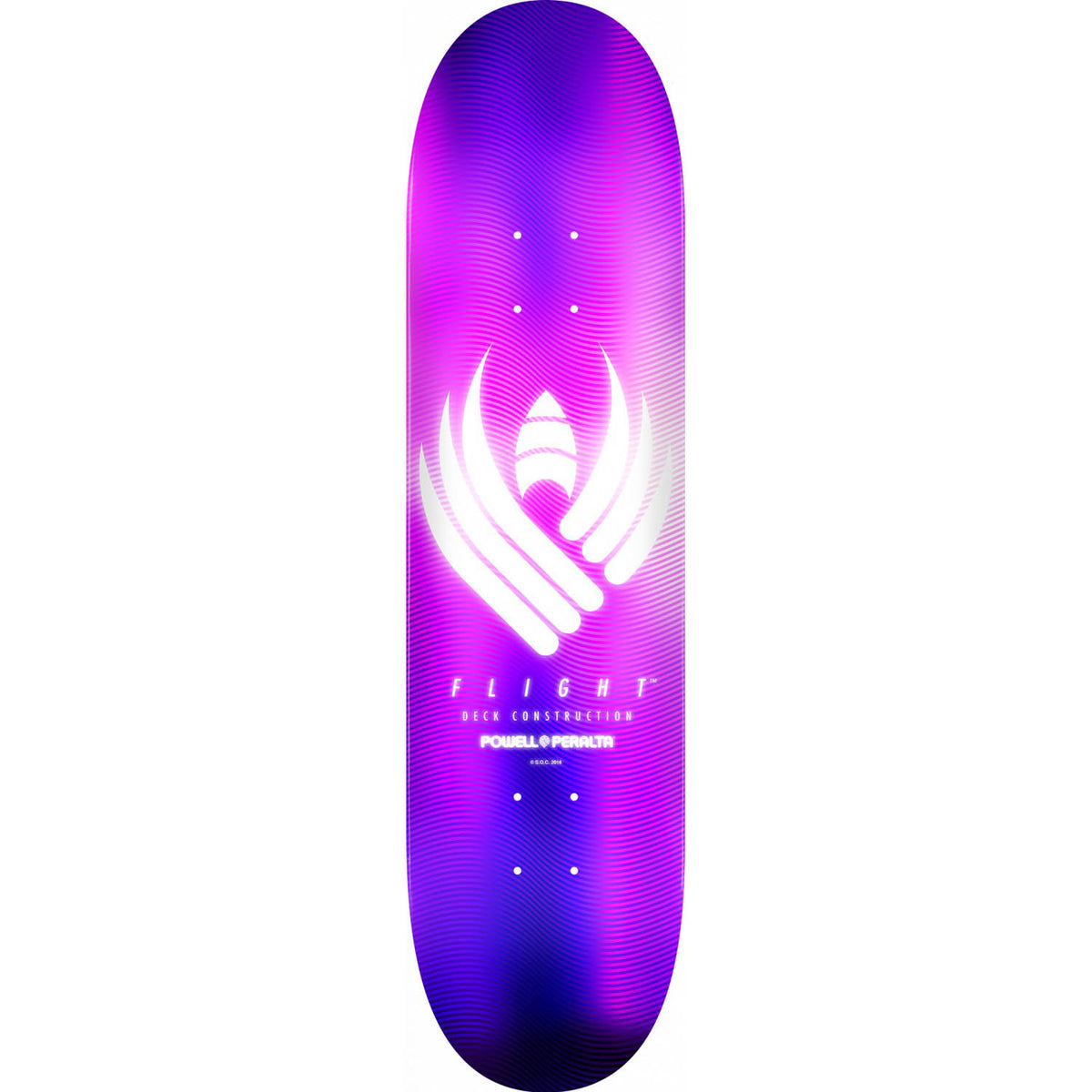 Powell-Peralta Flight Skateboard Deck, Glow Purple, Shape 244, 8.5"