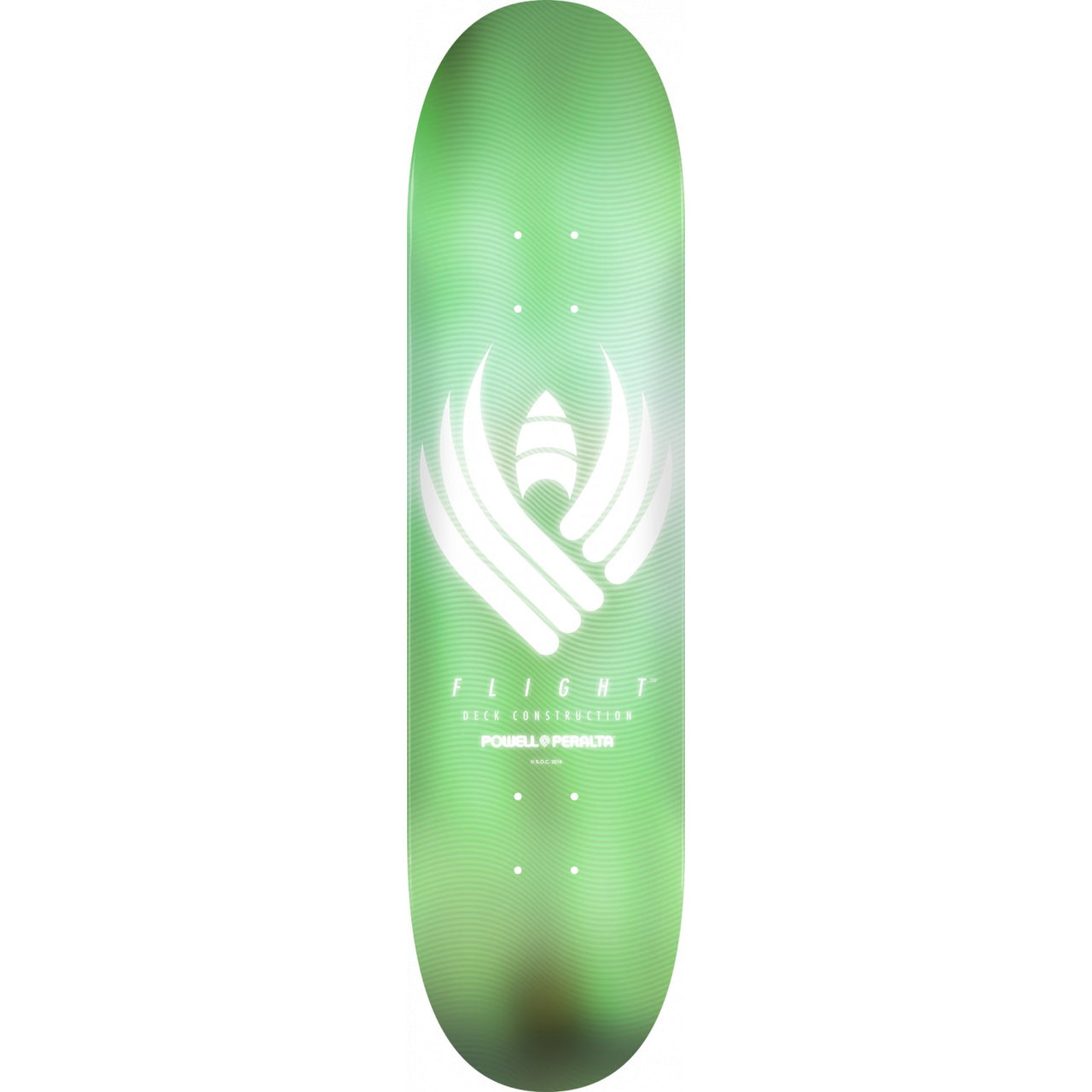 Powell-Peralta Flight Skateboard Deck, Glow Mint, Shape 247, 8.25"