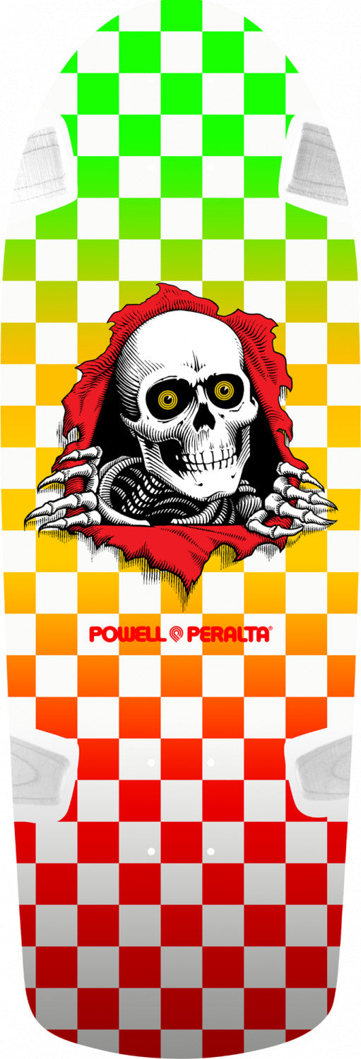 Powell-Peralta OG Ripper Skateboard Deck, Checker Multi Color, 10.0"