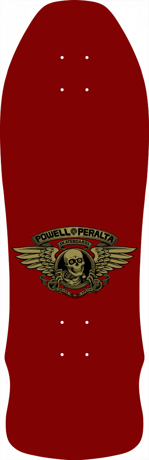 Powell-Peralta Geegah Ripper Skateboard Deck, Maroon, Shape 179, 9.75"