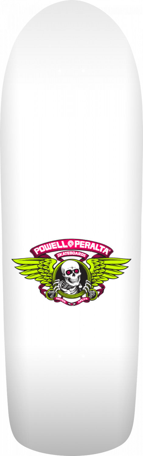 Powell-Peralta OG Old School Ripper Skateboard Deck, White/Pink, 10.0"