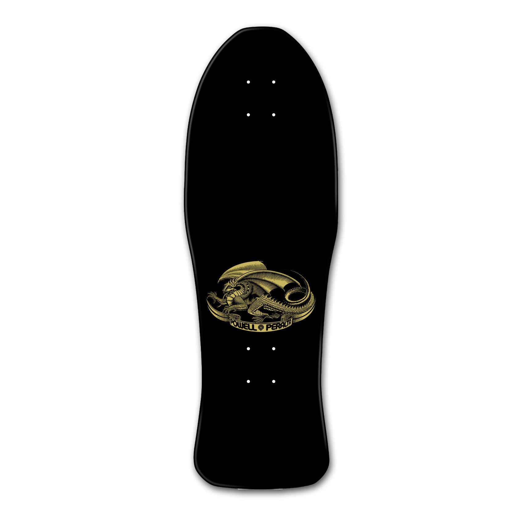 Powell-Peralta Steve Caballero Chinese Dragon Skateboard, Black/Gold, Shape 150, 10.0"