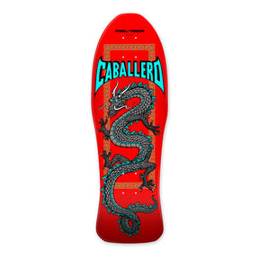 Powell Peralta Chinese Dragon Skateboard Deck, Red / Silver Colorway