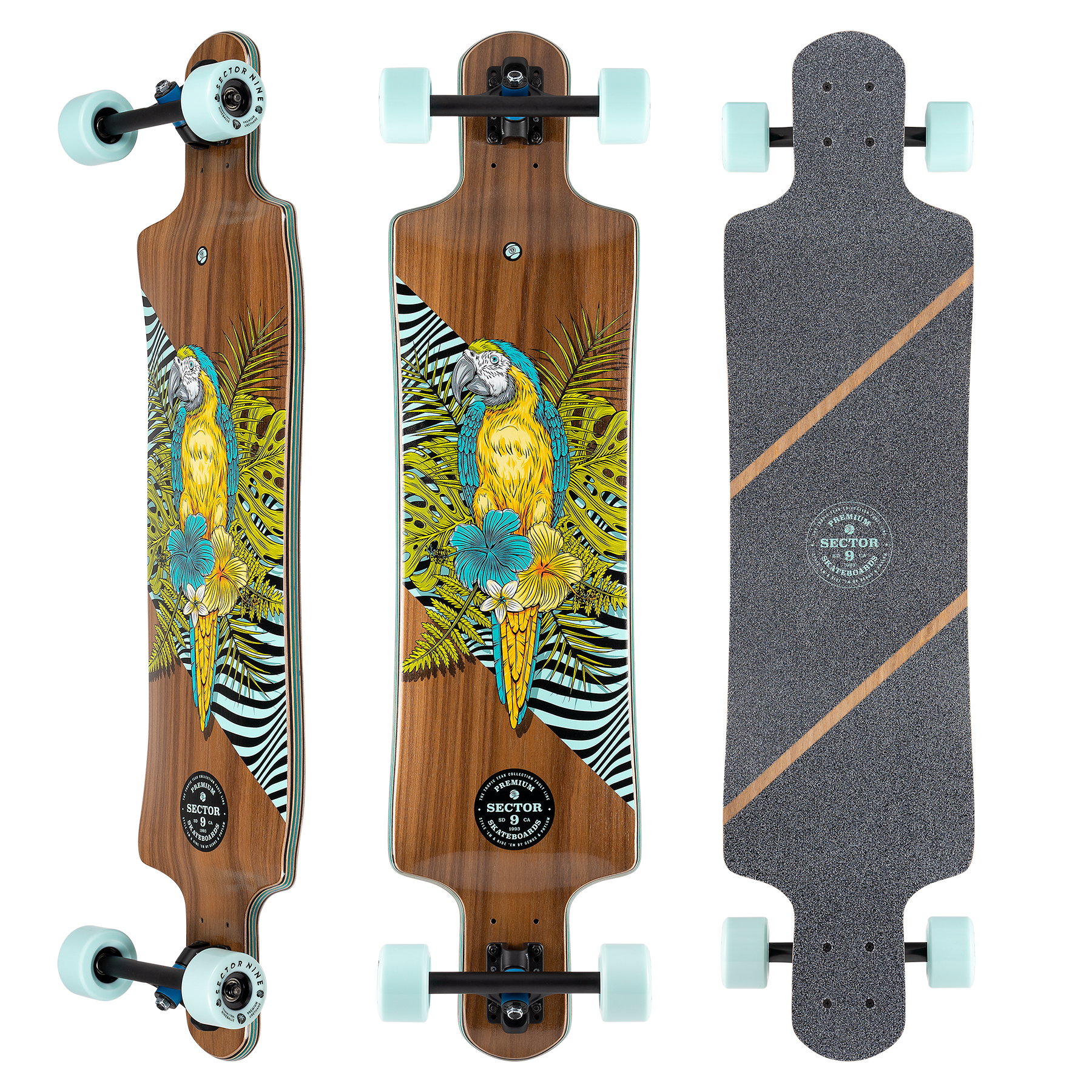 Sector 9 Fault Line Perch Longboard Complete