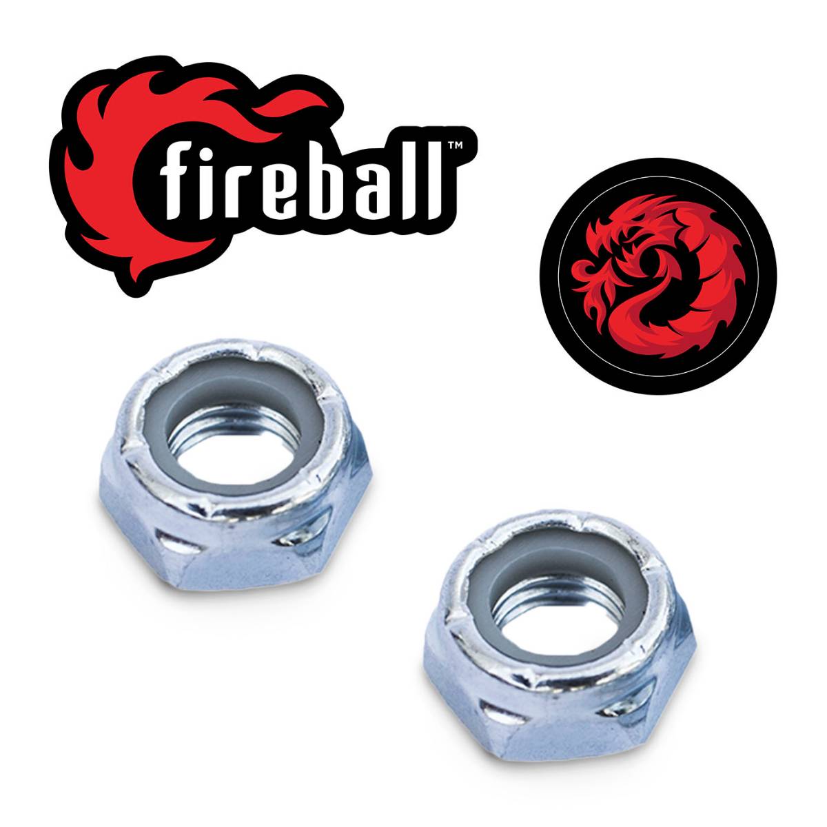 Fireball Dragon 2x Kingpin & Nut Pack