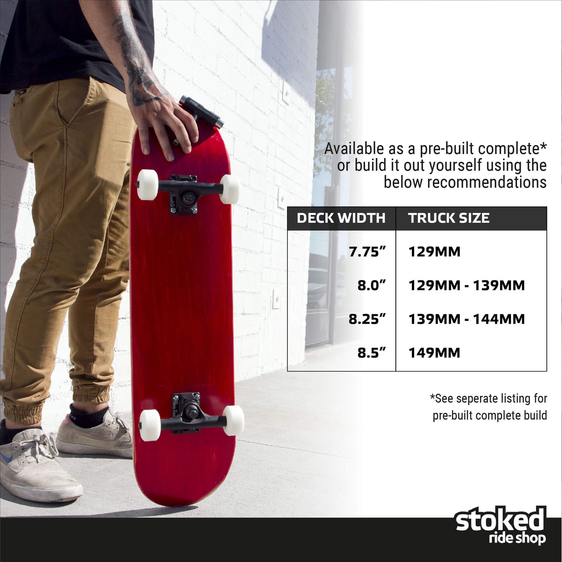 Stoked Ride Shop Graphic Deck, Multiple Widths