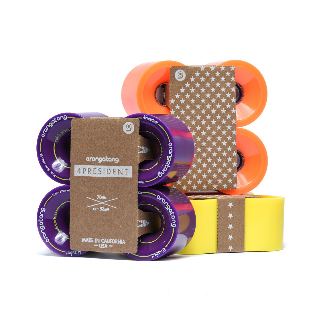 Orangatang 4President Longboard Wheels, 70mm