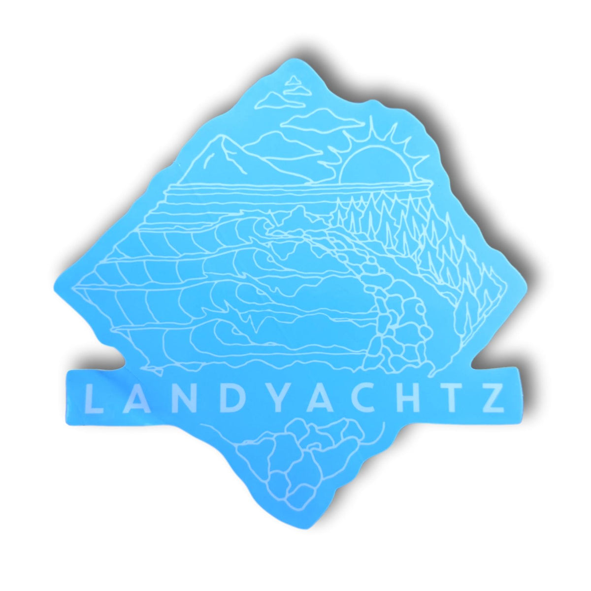 Landyachtz Blue Adventure Sticker
