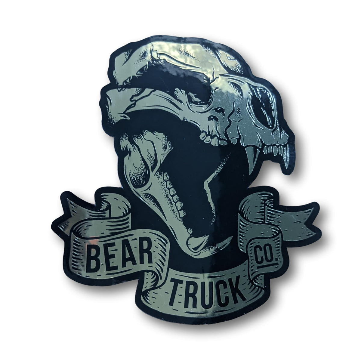 Landyachtz Bear Trucks Gold Skull Sticker