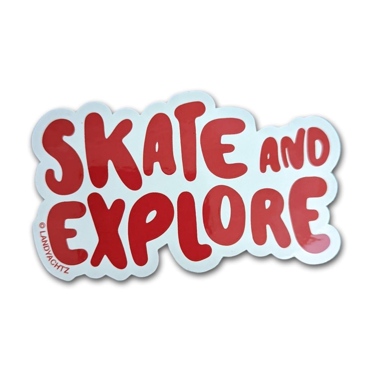 Landyachtz Skate & Explore Red Sticker