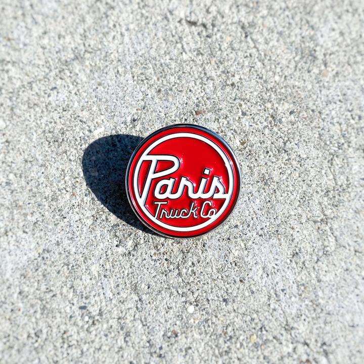 Paris Truck Co. Dot Logo Pin, 1.0"