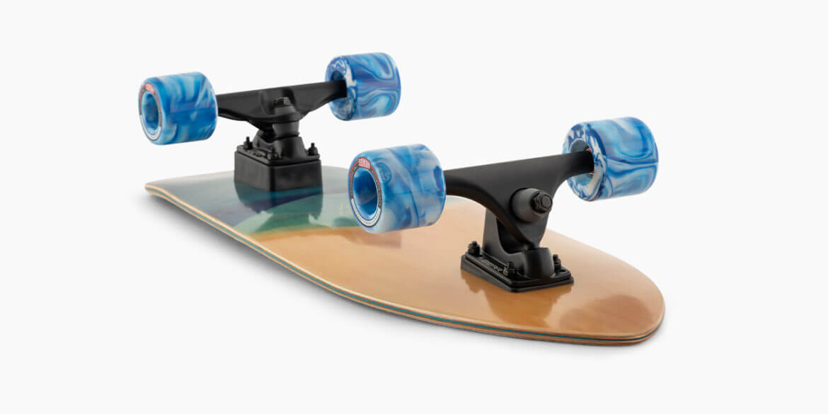 Landyachtz Surf Skate Series Skateboard, Pocket Knife FG Watercolor Complete