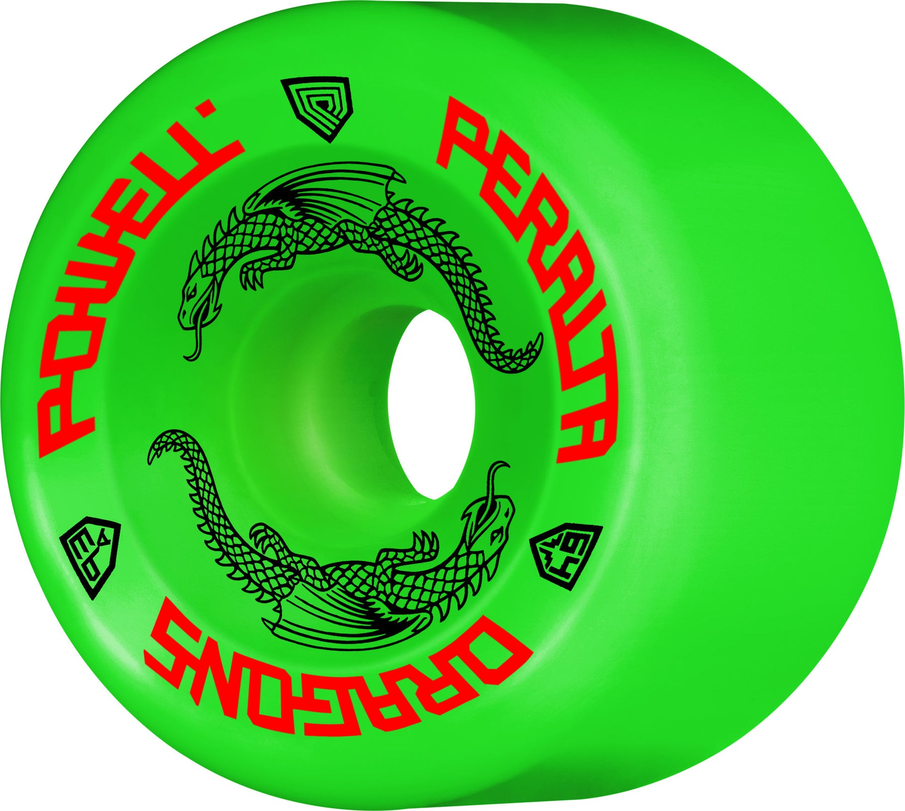 Powell-Peralta Dragon Formula Green Dragon Skateboard Wheels (4 Wheels)