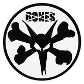 Bones Wheels Round Rat Bones 6" Sticker