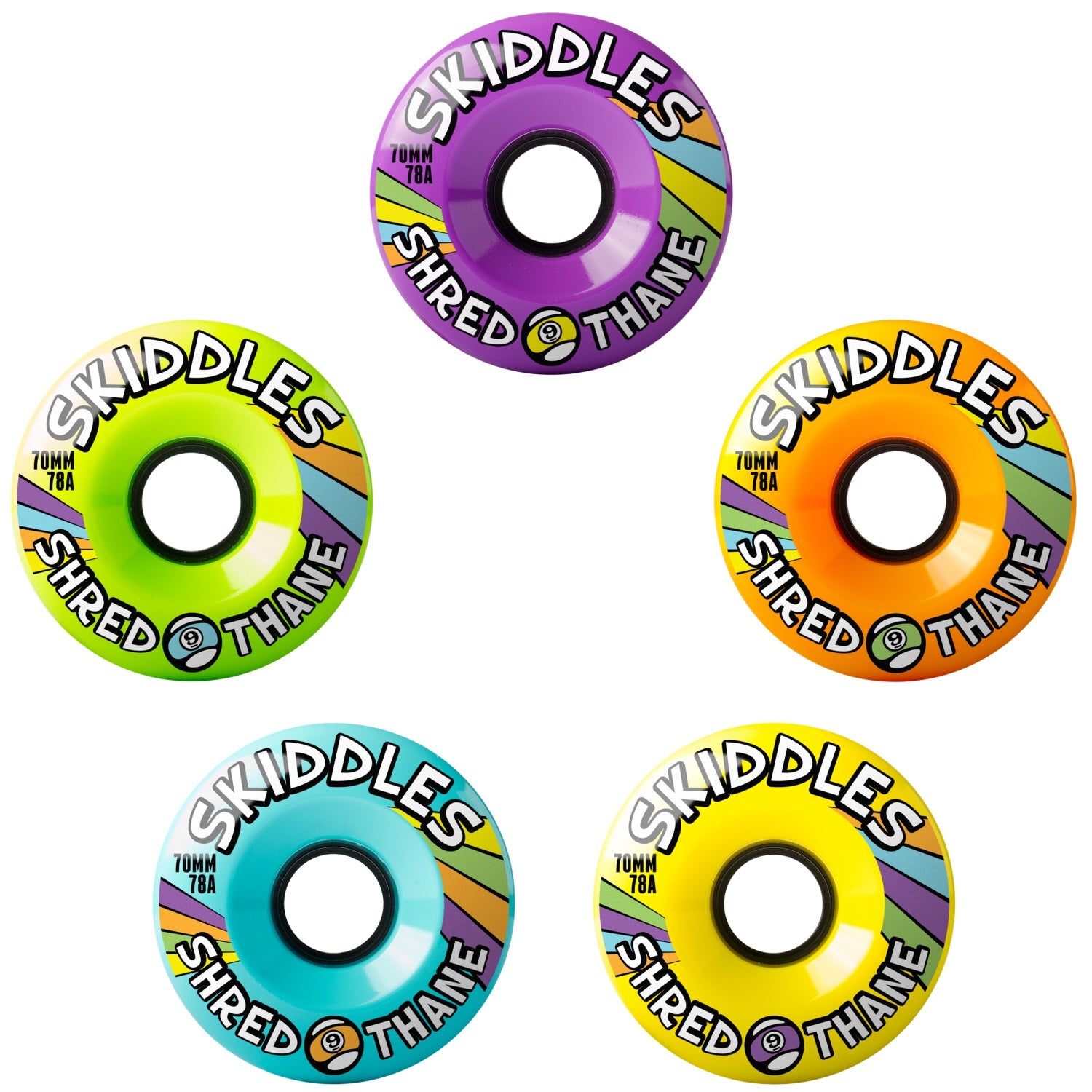 Sector 9 Skiddles Longboard Wheels, 70mm