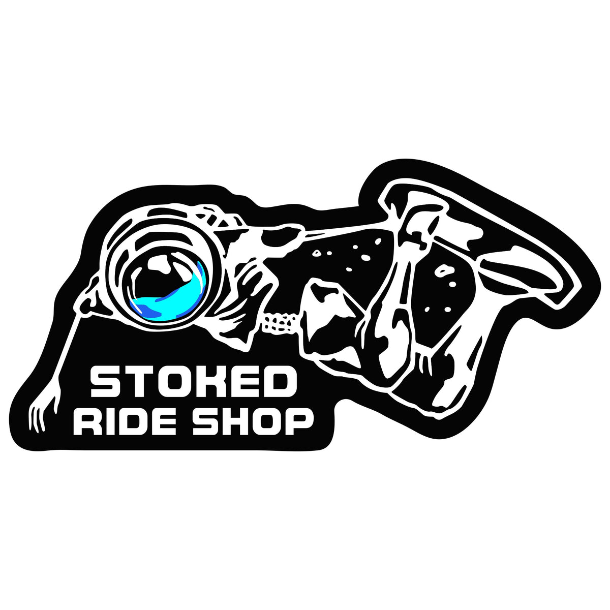 Stoked Ride Shop Space Man Sticker Series #4