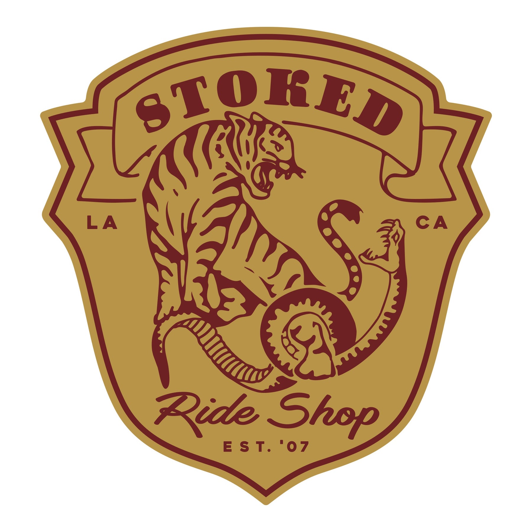 Stoked Snake vs. Tiger Sticker