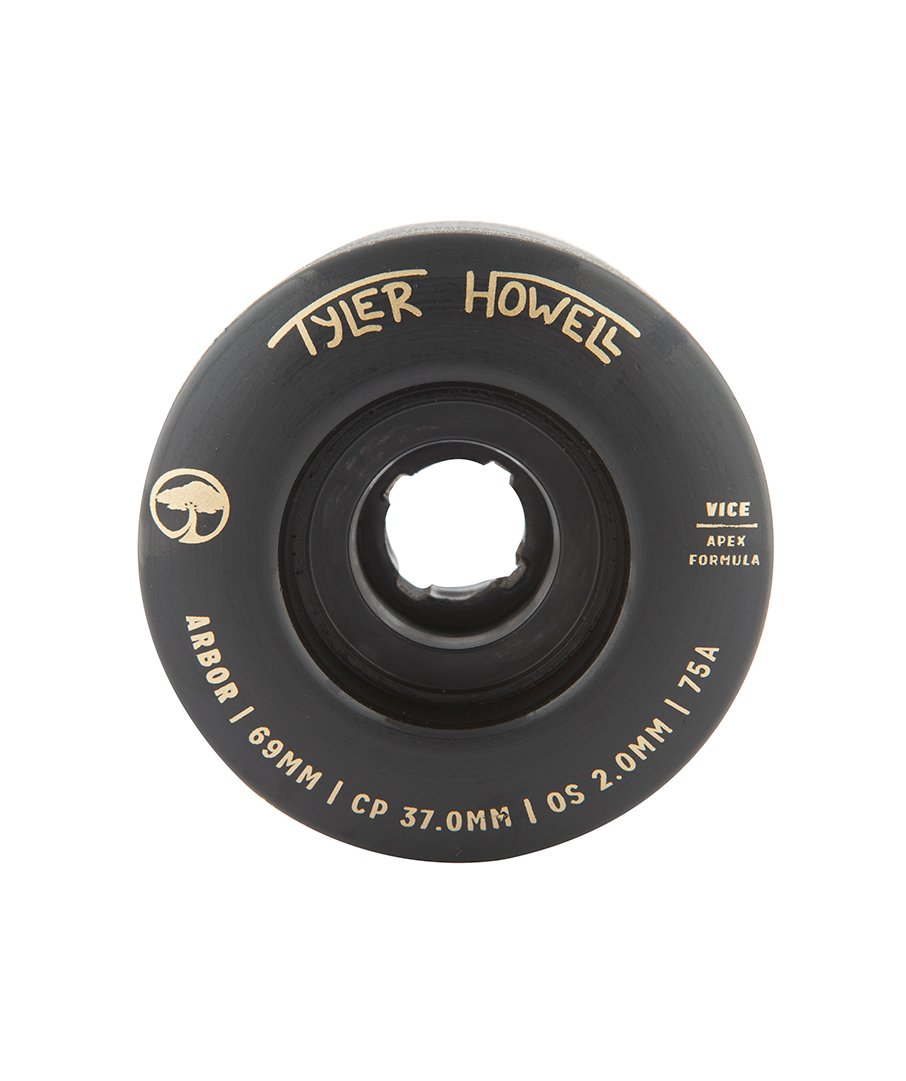 Arbor Vice Tyler Howell, 69mm 75a Wheel Set, Black