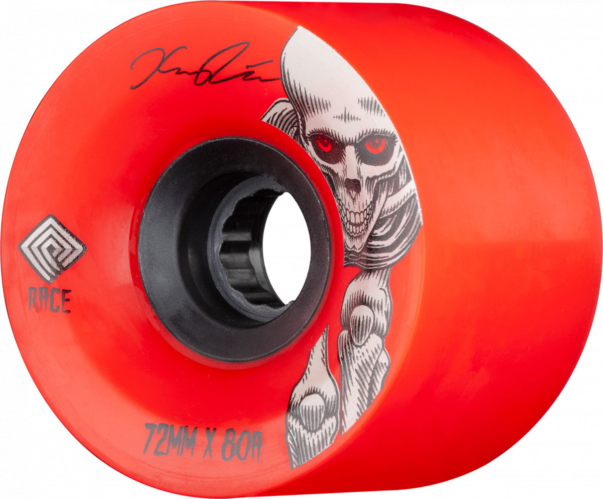 Powell Peralta Pro Kevin Reimer Downhill Wheels, Red, 72mm/80a