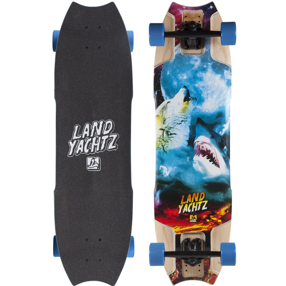 Landyachtz Wolf Shark Re-Issue Longboard, Deck and Complete