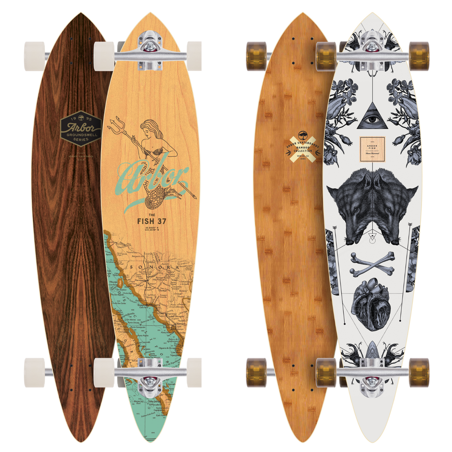 Arbor Fish 37 Longboard Complete [All Series]