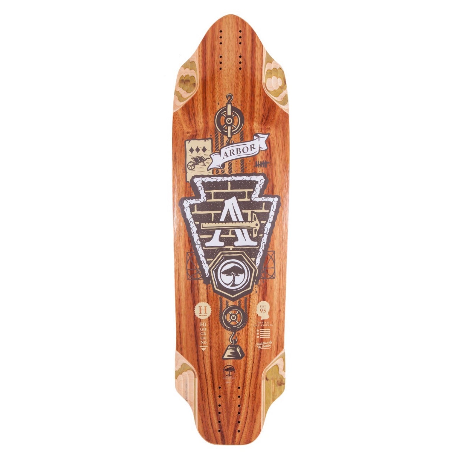 Arbor Highground Longboard, Deck and Complete