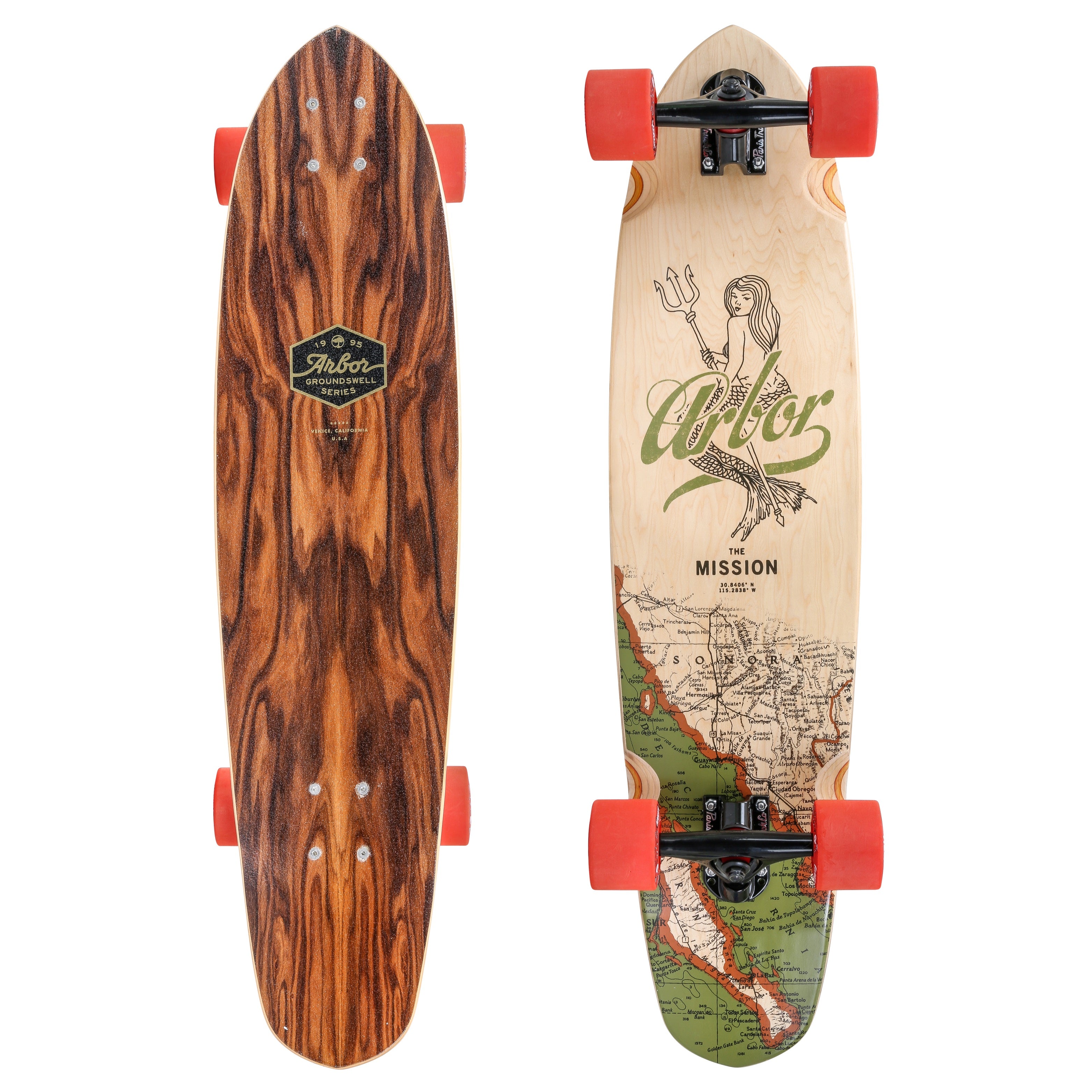 【中古】Arbor スケートボード Mission Groundswell Groundswell_Complete_Fish_Mult