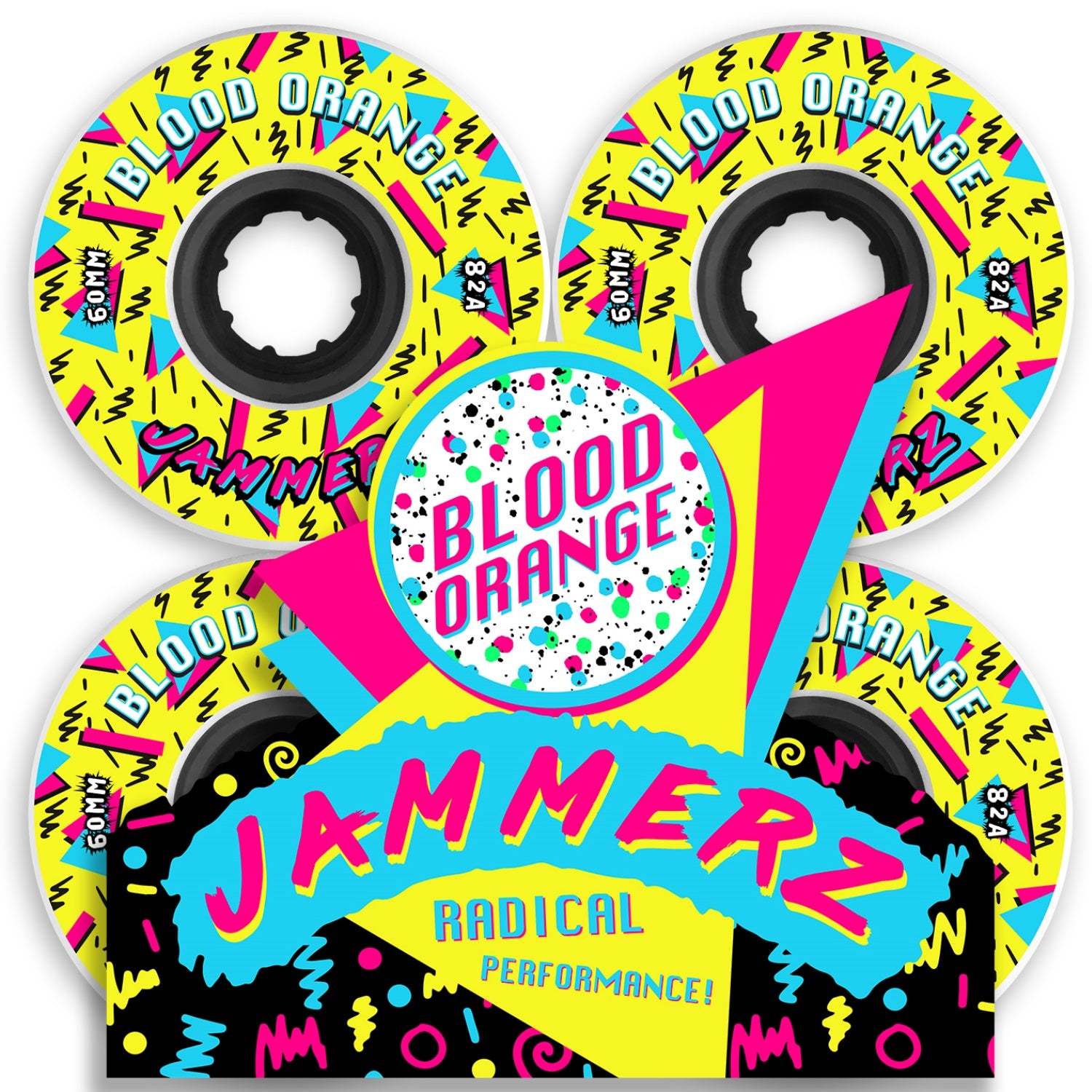 Blood Orange Jammerz Wheels, 60mm | 66mm | 69mm