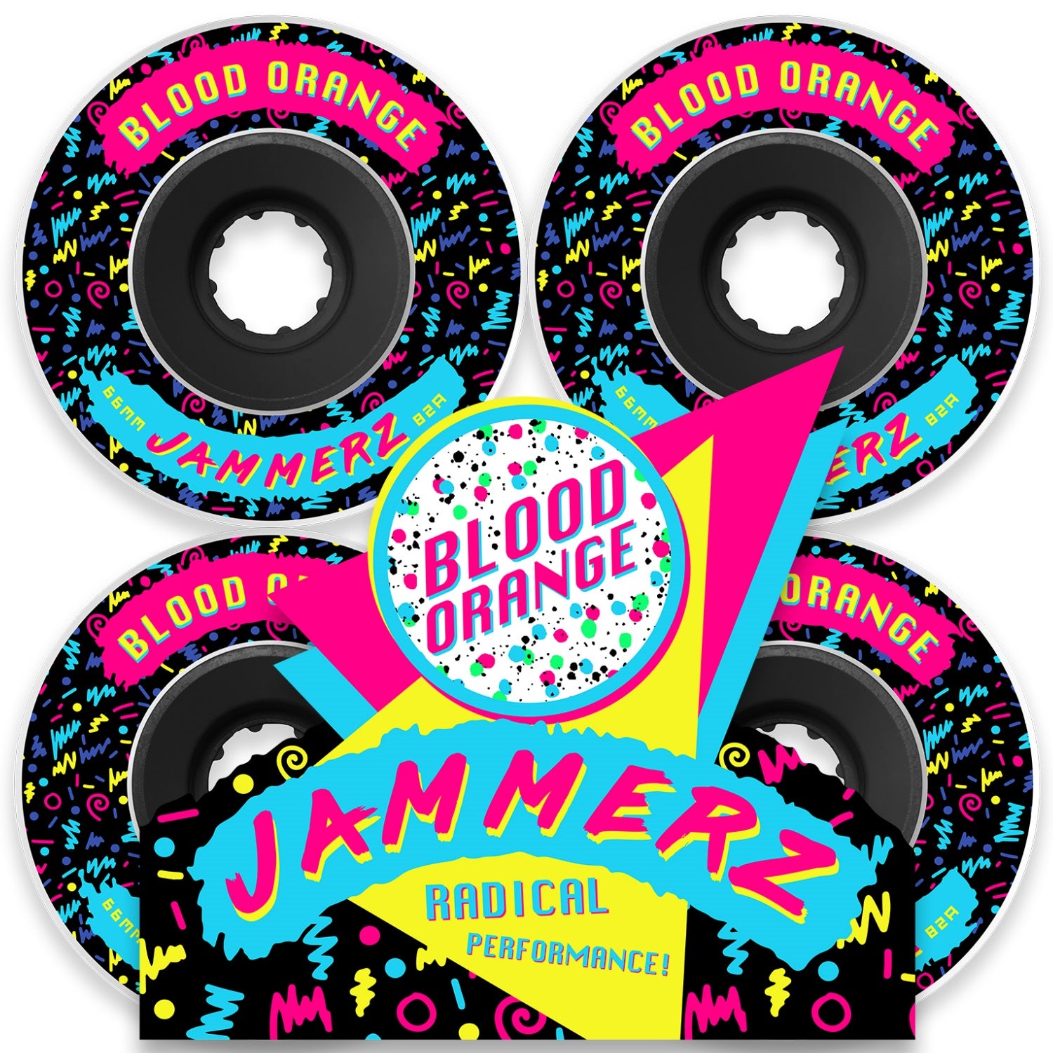 Blood Orange Jammerz Wheels, 60mm | 66mm | 69mm